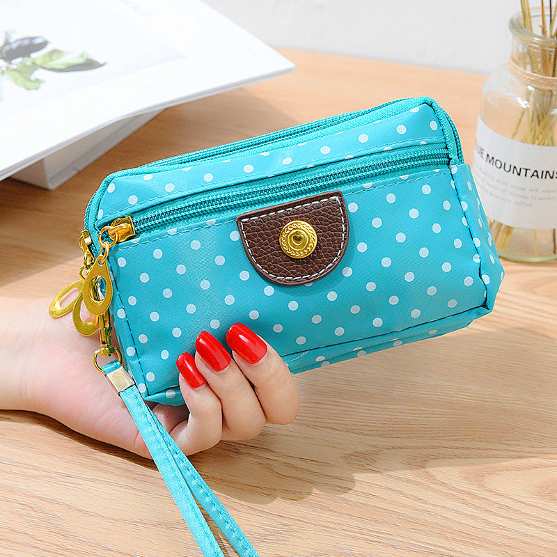 Wholesale Zipper Nylon Cloth Hand-held Short Wallet